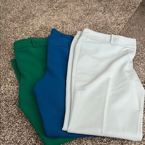 The Limited Women's Pants - Green, Blue, Light Gray Sz 12 R